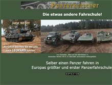 Tablet Screenshot of panzerkutscher.de